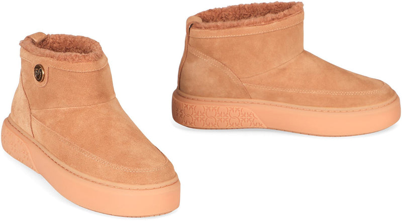 Pinko Yoko Suede Ankle Boots