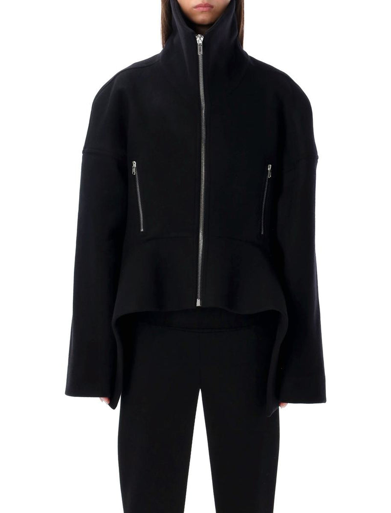 Rick Owens Black Wool Draculimo Structured Jacket