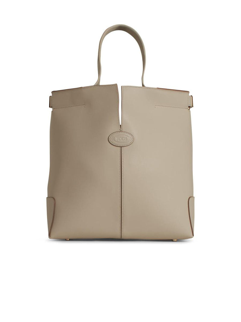 Tod'S Small Ivory Leather Bag