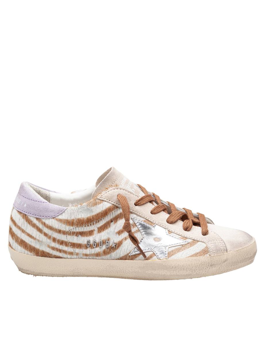 Golden Goose Suede And Ponyskin Sneakers