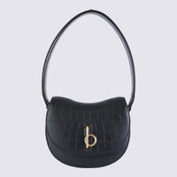 Burberry Black Leather Rocking Horse Shoulder Bag