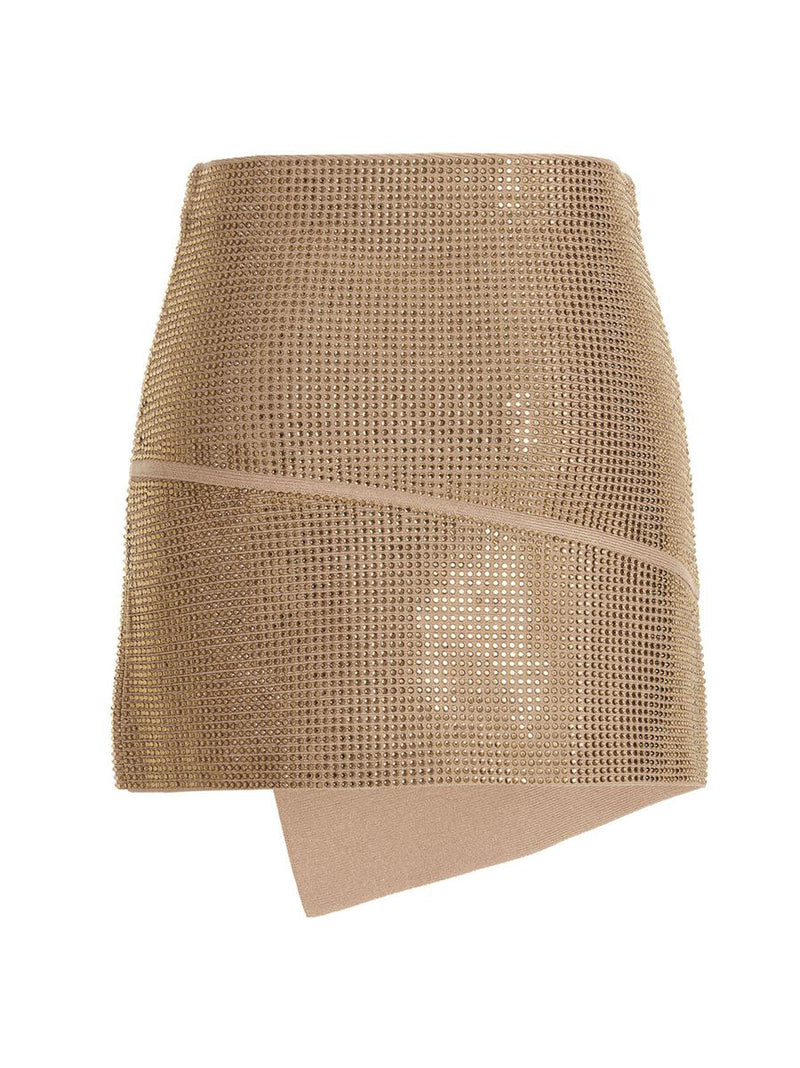 Andreādamo Sequin Knit Skirt