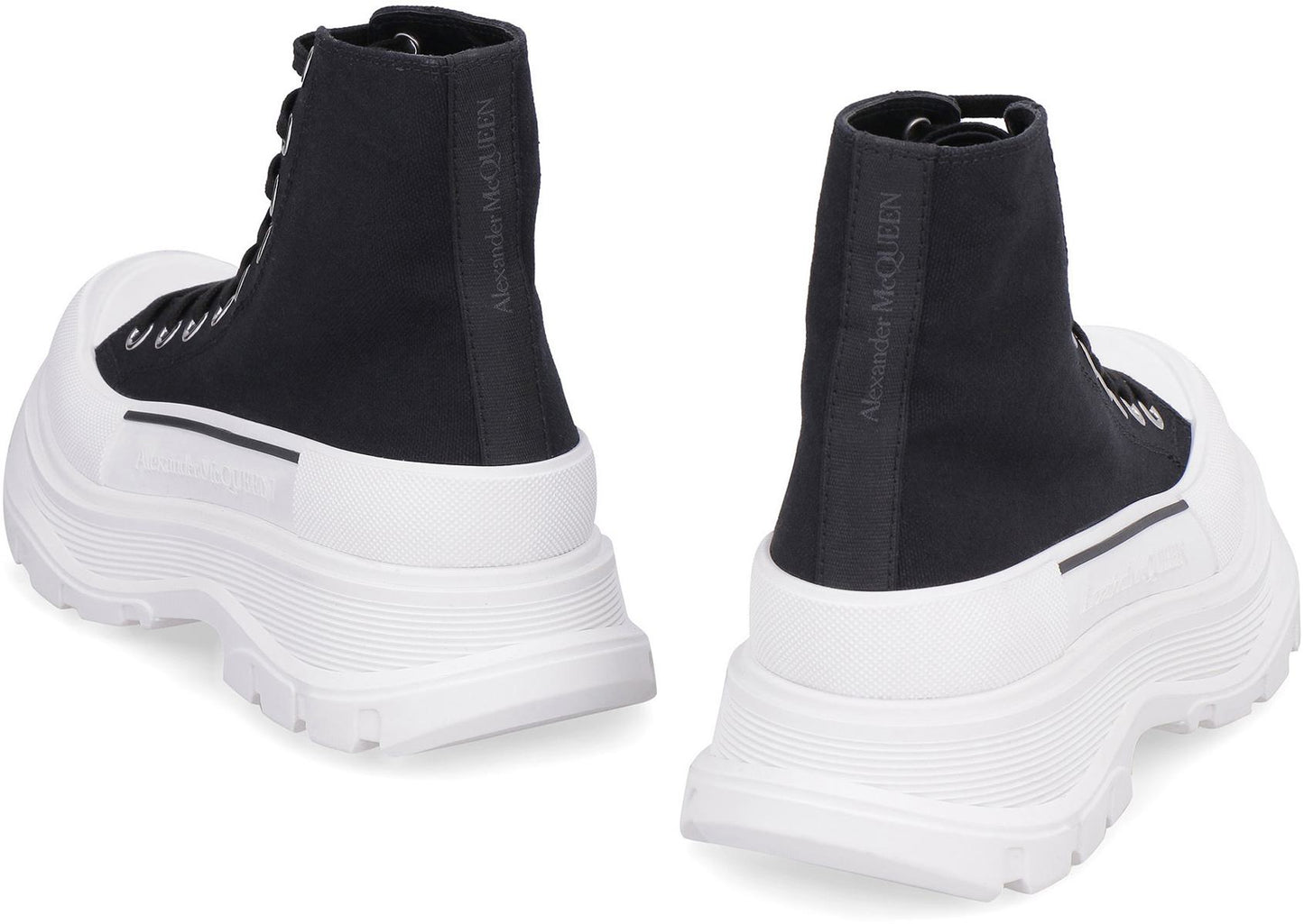 Alexander McQueen Tread Slick Lace-Up Ankle Boots