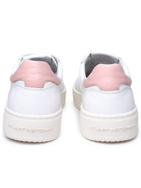 Stuart Weitzman White Leather Sneakers