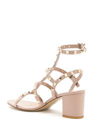 Valentino Garavani Rockstud Leather Heel Sandals