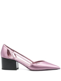 Prada Satin Cut-Out Pumps