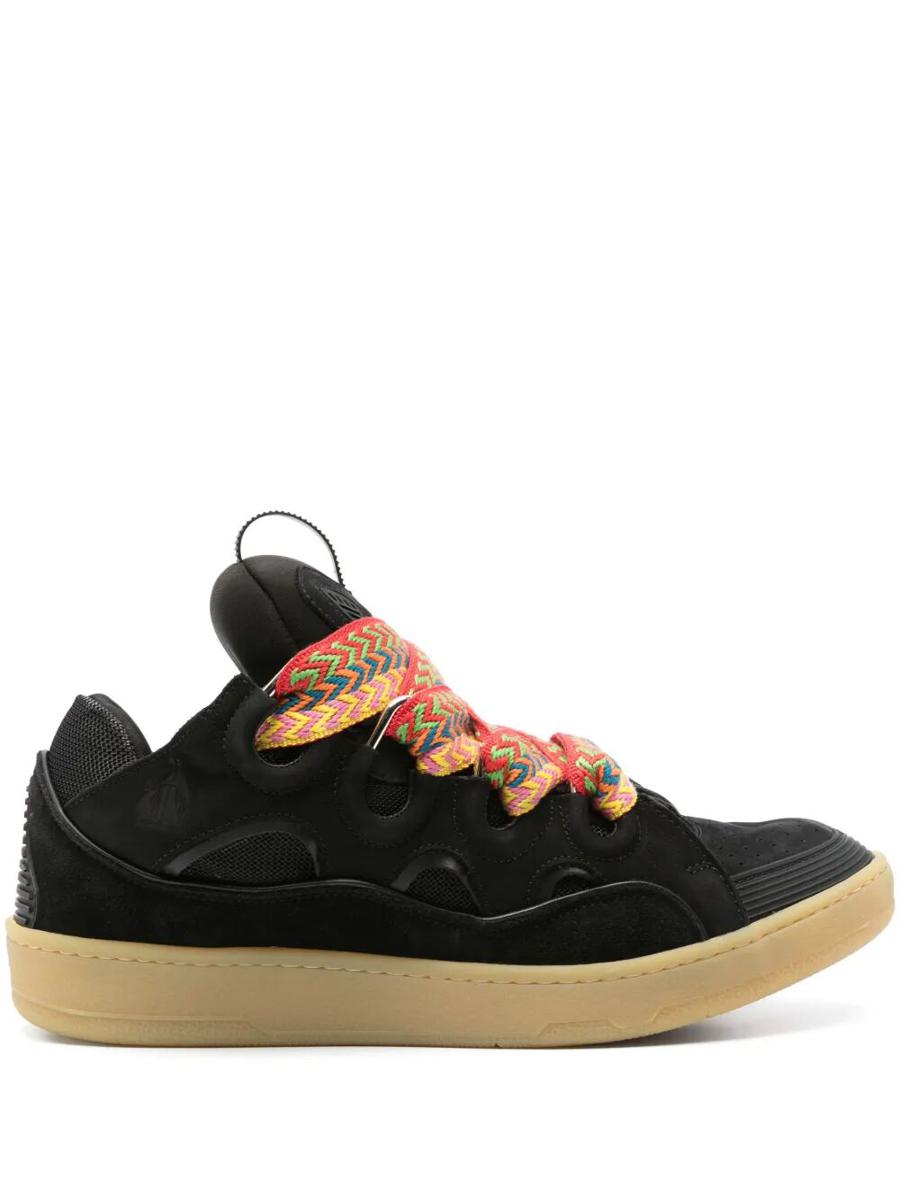 Lanvin Leather Curb Sneakers Shoes