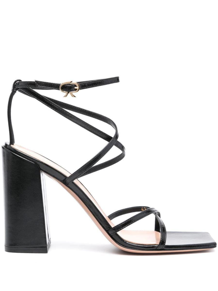 Gianvito Rossi Nuit Leather Heel Sandals