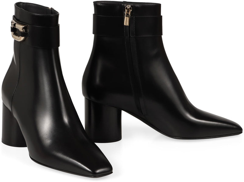 Salvatore Ferragamo Leather Ankle Boots