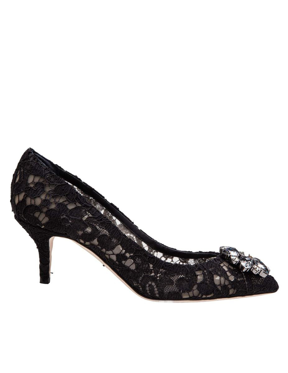Dolce & Gabbana Bellucci Lace Pumps Taormina With Embroidery