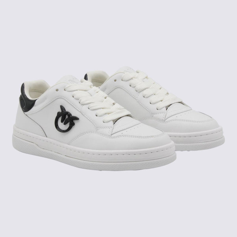 Pinko White And Black Sneakers