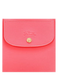 'Small Cabas' Pink Handbag With Embossed Logo On The Front And Adjustable And Removable Shoulder Strap In Leather Woman