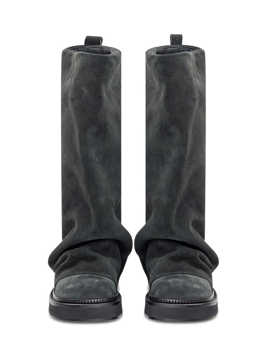 The Attico Black Suede Boot The Attico