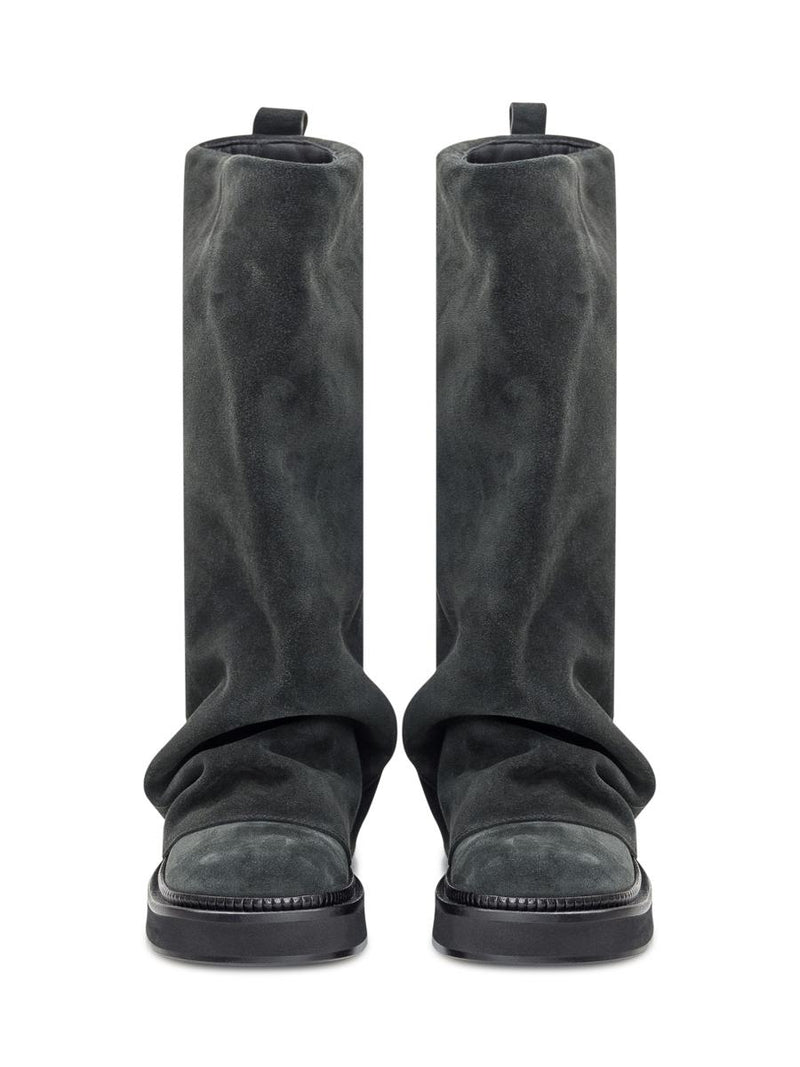 The Attico Black Suede Boot The Attico