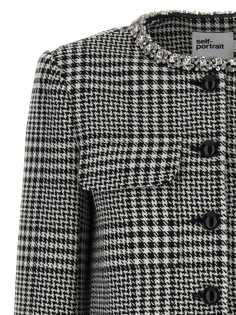 Self-Portrait Houndstooth Blazer