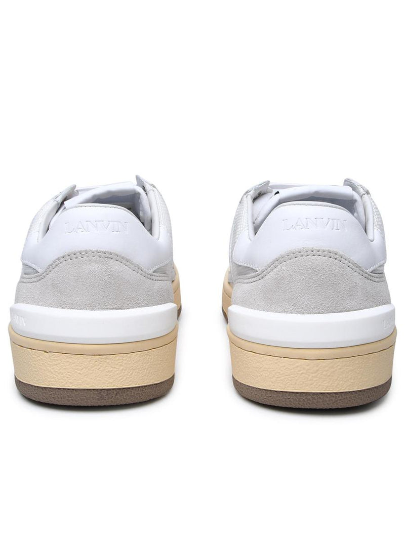 Lanvin White Leather Blend Sneakers