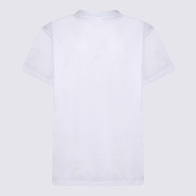 Ganni White Cotton T-Shirt