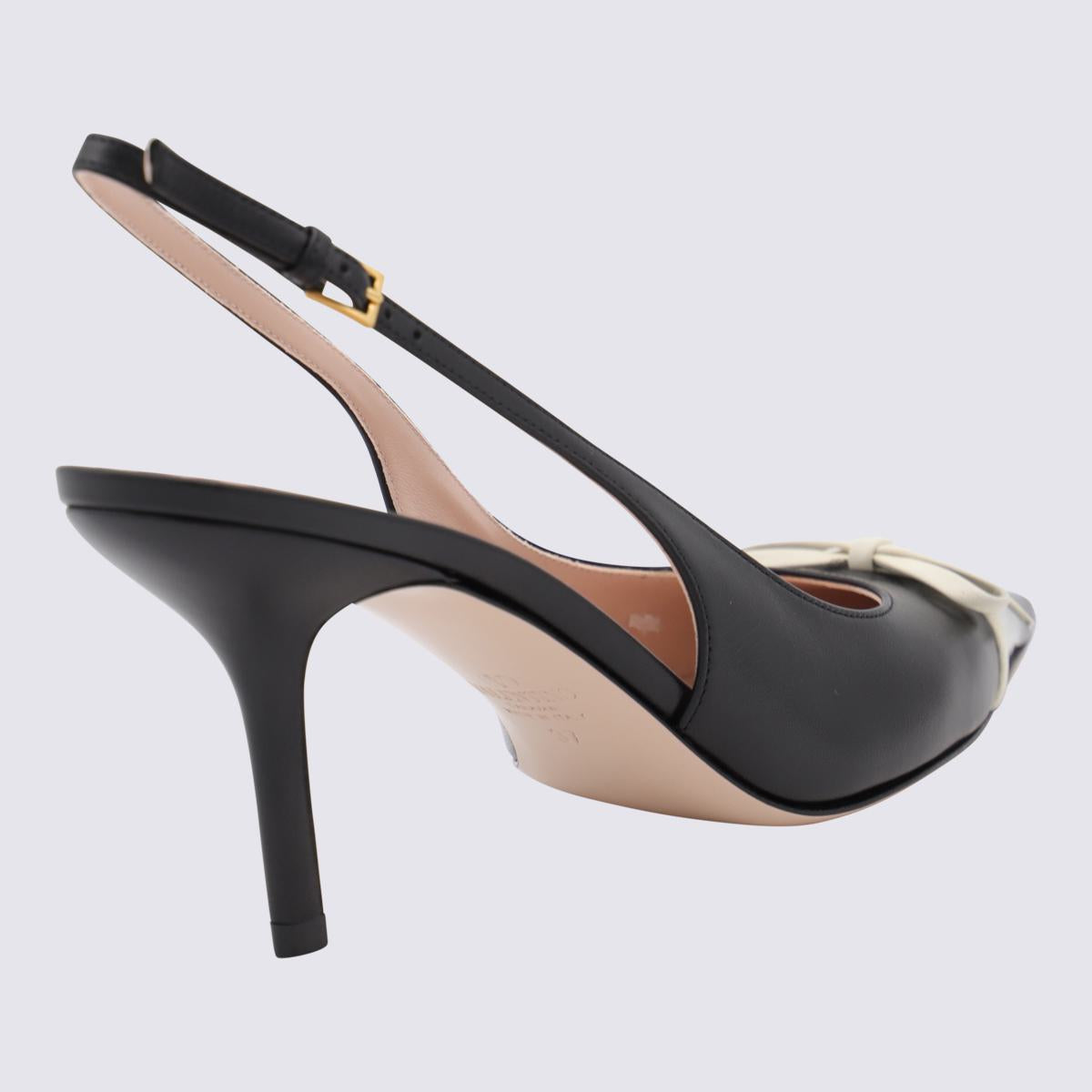 Valentino Garavani Black Leather Pumps