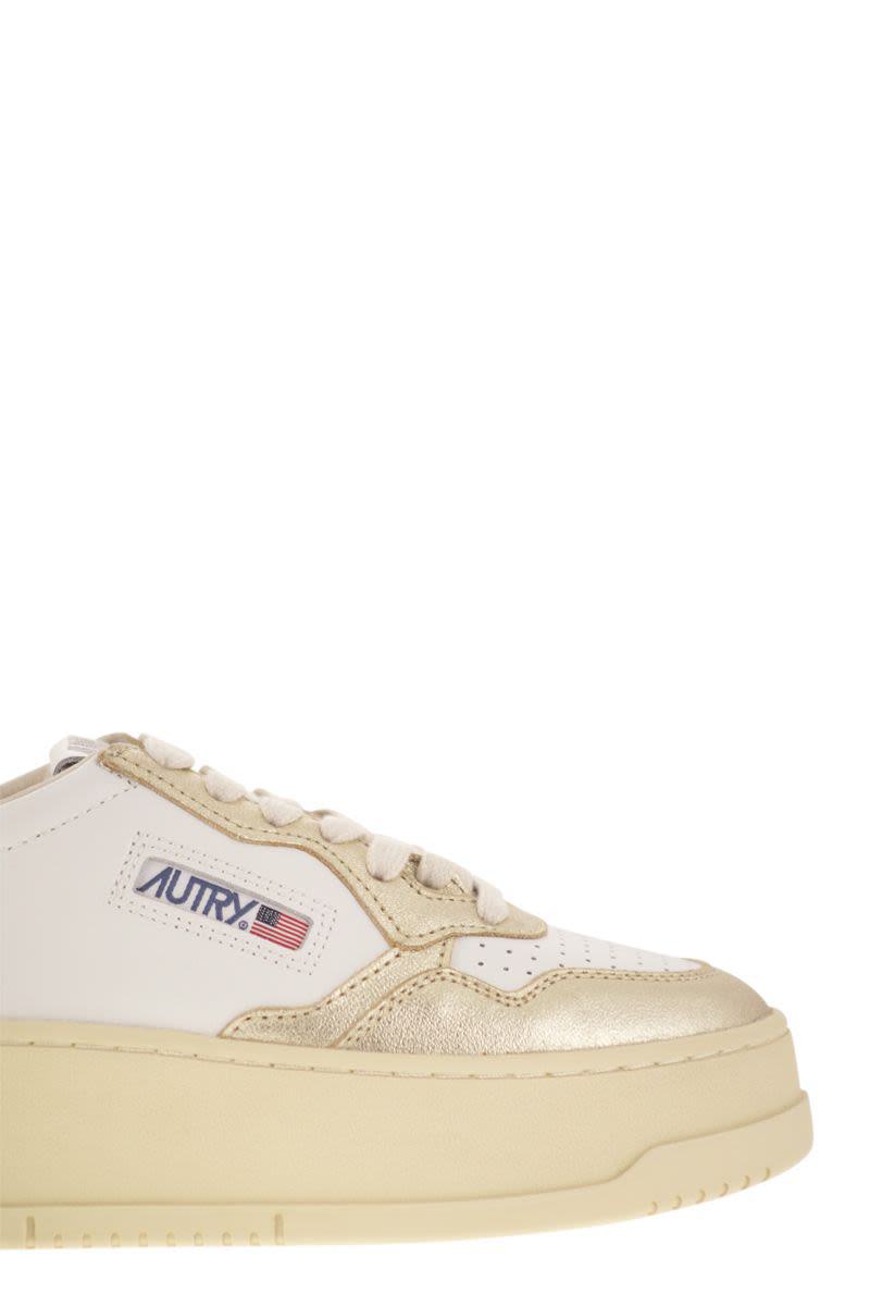 Autry Medalist Platform - Leather Trainers