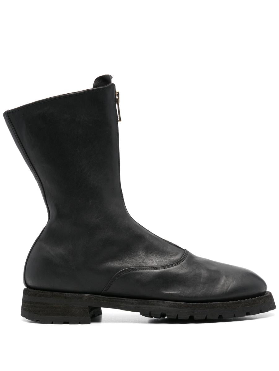 Guidi Front Zip Army Boots Shoes