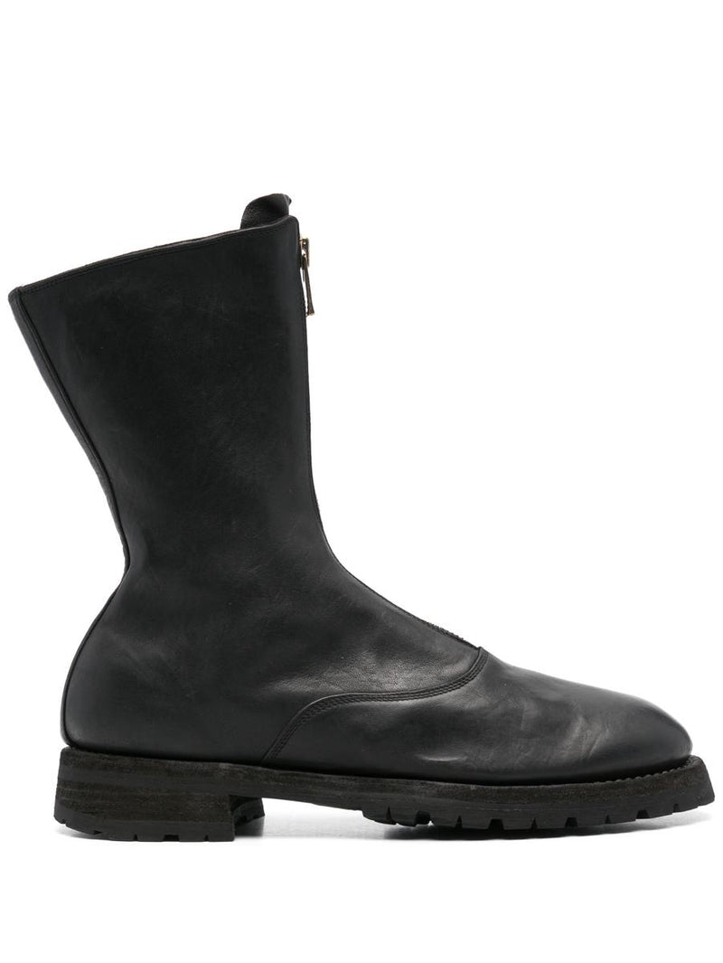 Guidi Front Zip Army Boots Shoes
