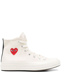 Converse X Comme Des Garçons Play Small Red Heart High-Top Sneakers Shoes