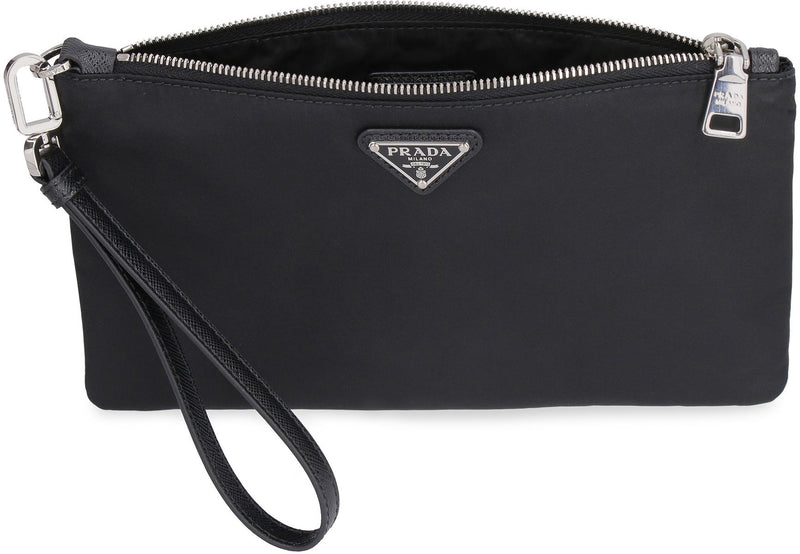 Prada Re-Nylon Pouch-Bag With Logo