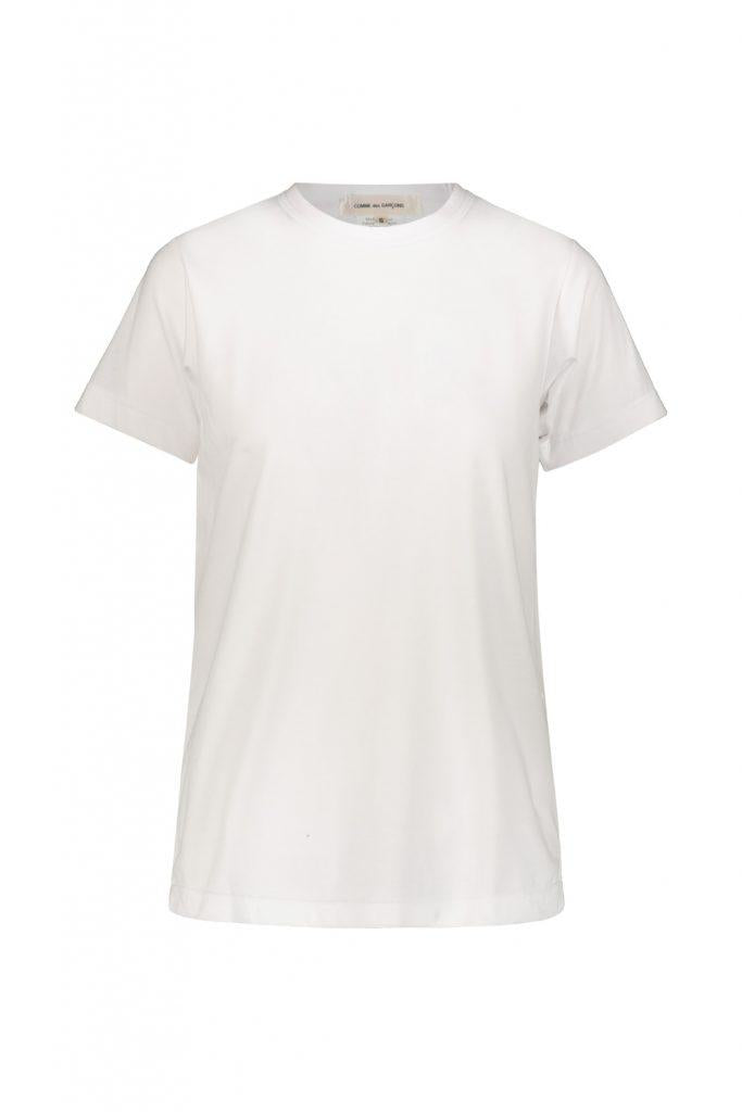 Comme Des Garçons White Jersey Backless T-Shirt Clothing
