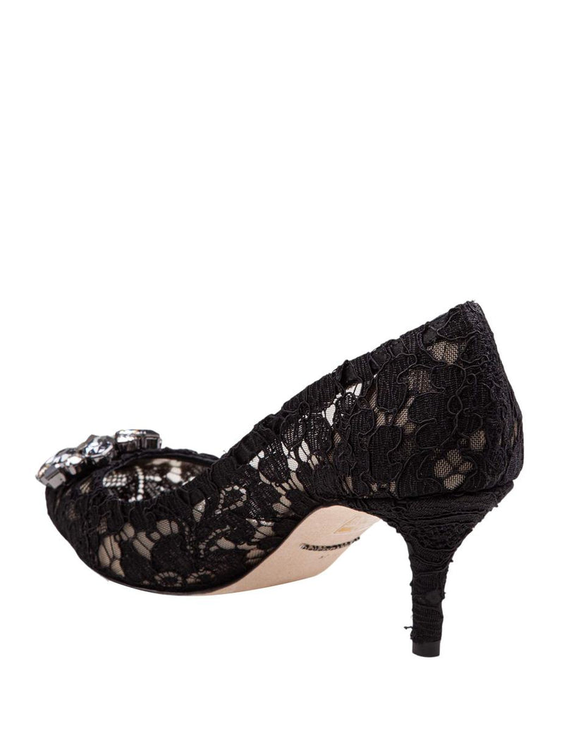 Dolce & Gabbana Bellucci Lace Pumps Taormina With Embroidery