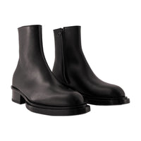 Alexander McQueen Cuban Stack Ankle Boots