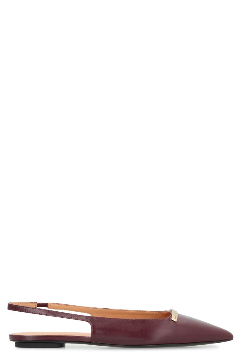 Tod'S Pointy-Toe Slingback Ballet Flats