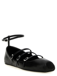Alexander McQueen Leather Strap Ballet Flats