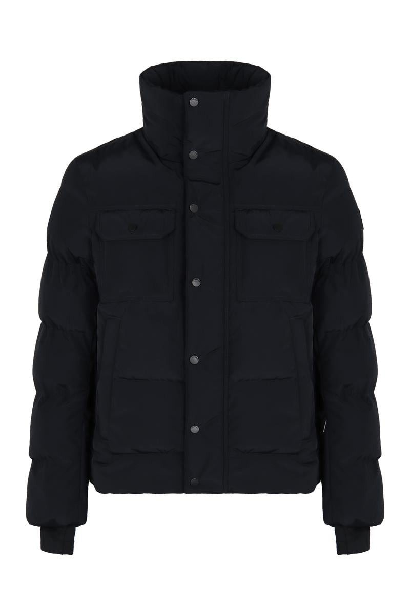 Fusalp Black Down Jacket Carlo With High Collar