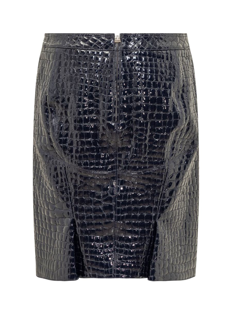 Tom Ford Crocodile Embossed Leather Skirt