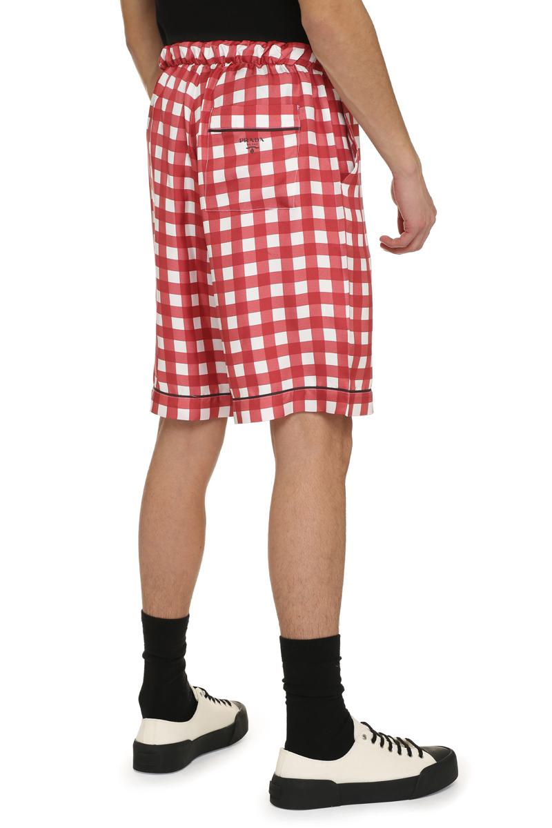 Prada Printed Silk Shorts