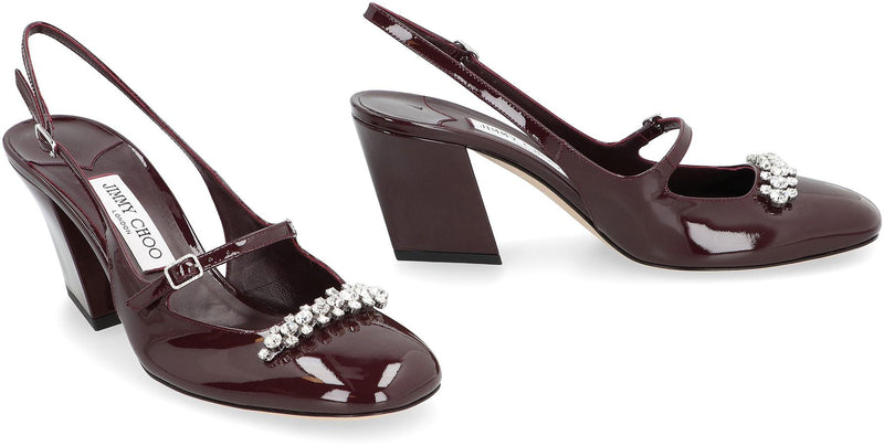 Jimmy Choo Belinda Patent Leather Slingback Pumps