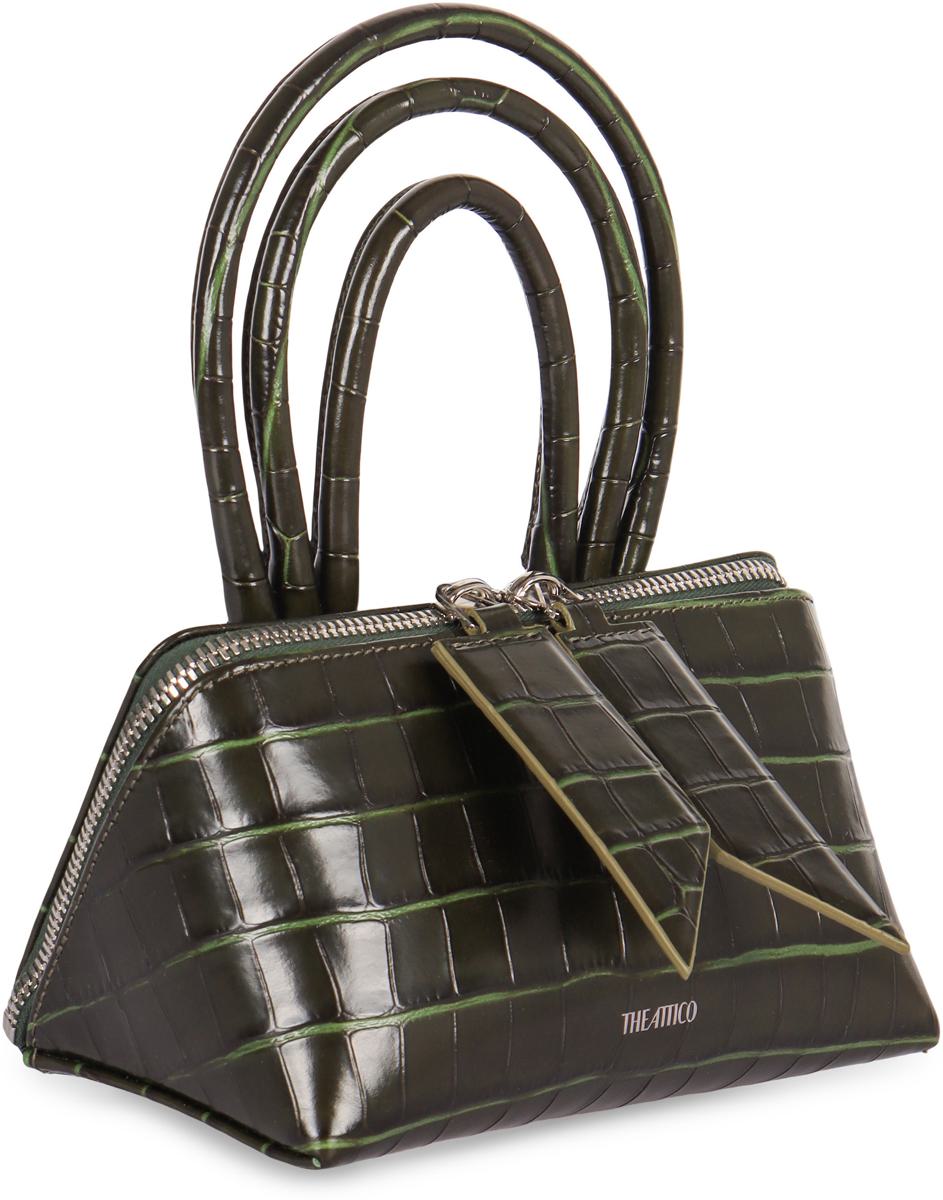 The Attico Mini Bag Friday In Printed Leather