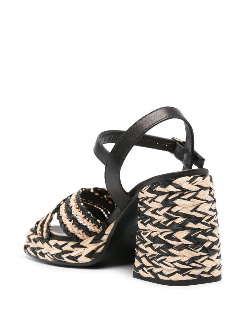 Castañer Vicen Raffia Heel Sandals