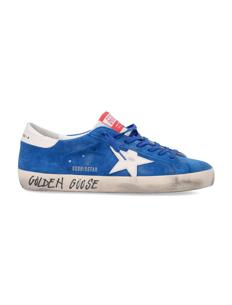 Golden Goose Super-Star Blue Sneakers