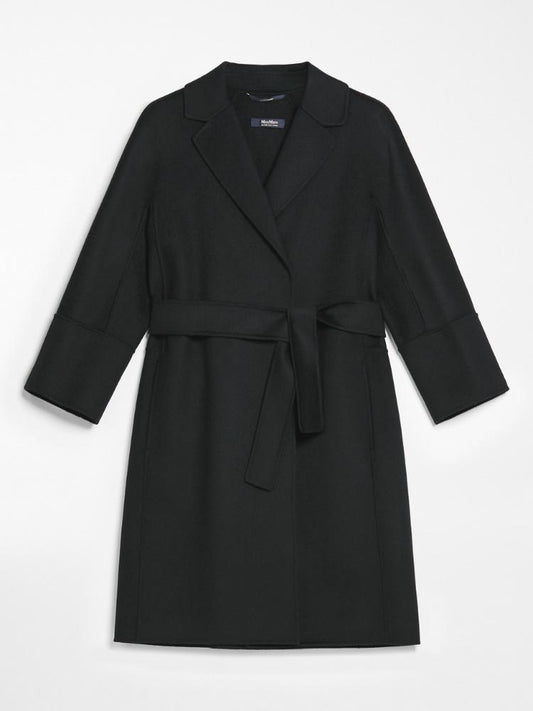 'S Max Mara Arona Double-Faced Short Wool Coat