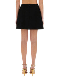 Alexander McQueen Wool Mini Skirt