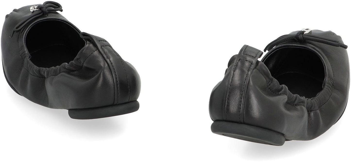 Hogan Hogan H684 Leather Ballet Flats