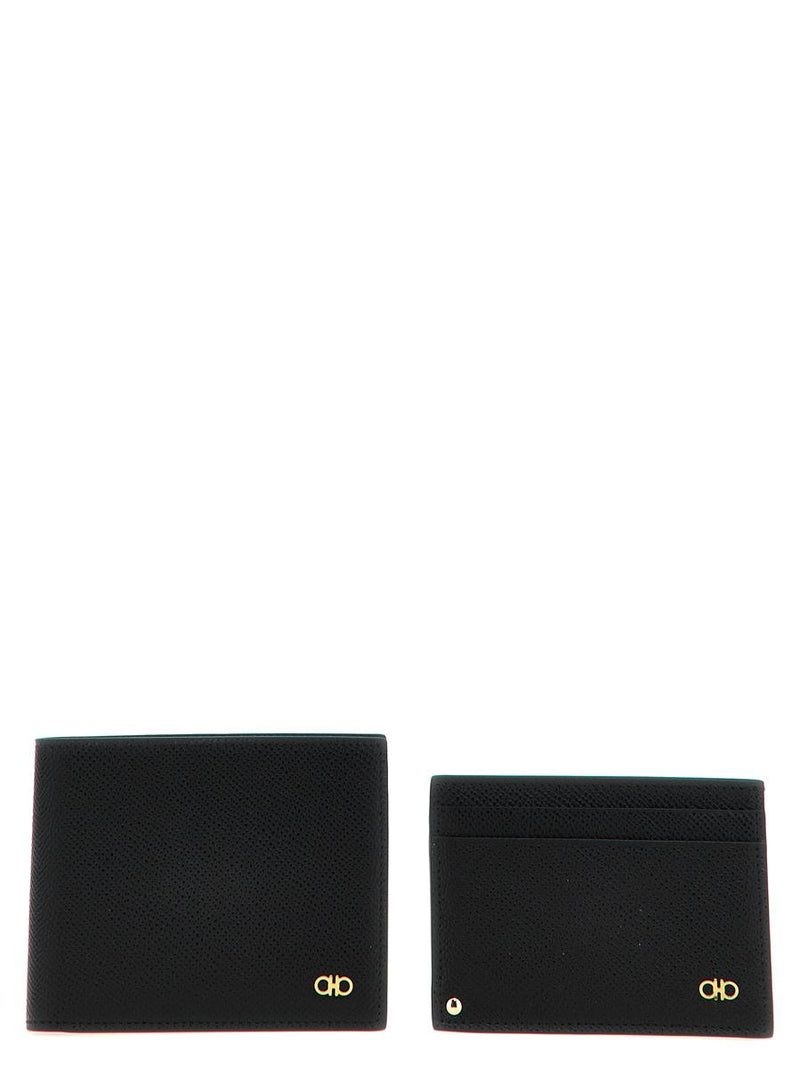 Salvatore Ferragamo 'Gancio' Wallet + Card Holder Set