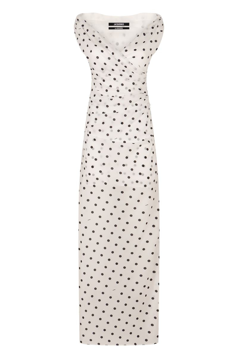 Jacquemus Rita Polka Dot Print Long Dress