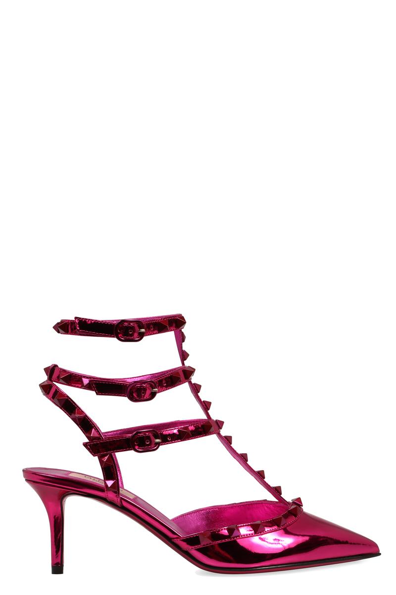 Valentino Garavani Rockstud Patent Leather Slingback