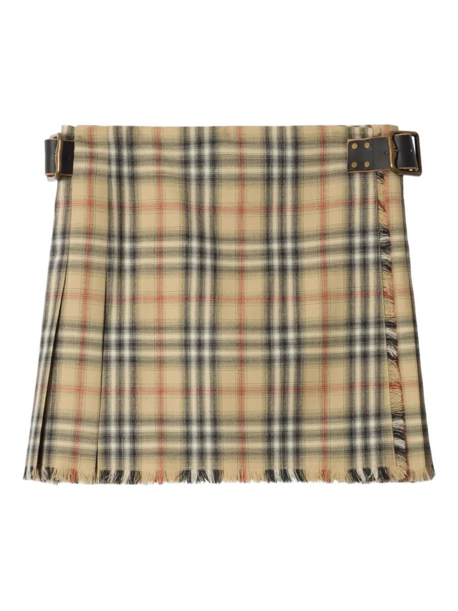 Burberry Check Wool Mini Kilt Clothing