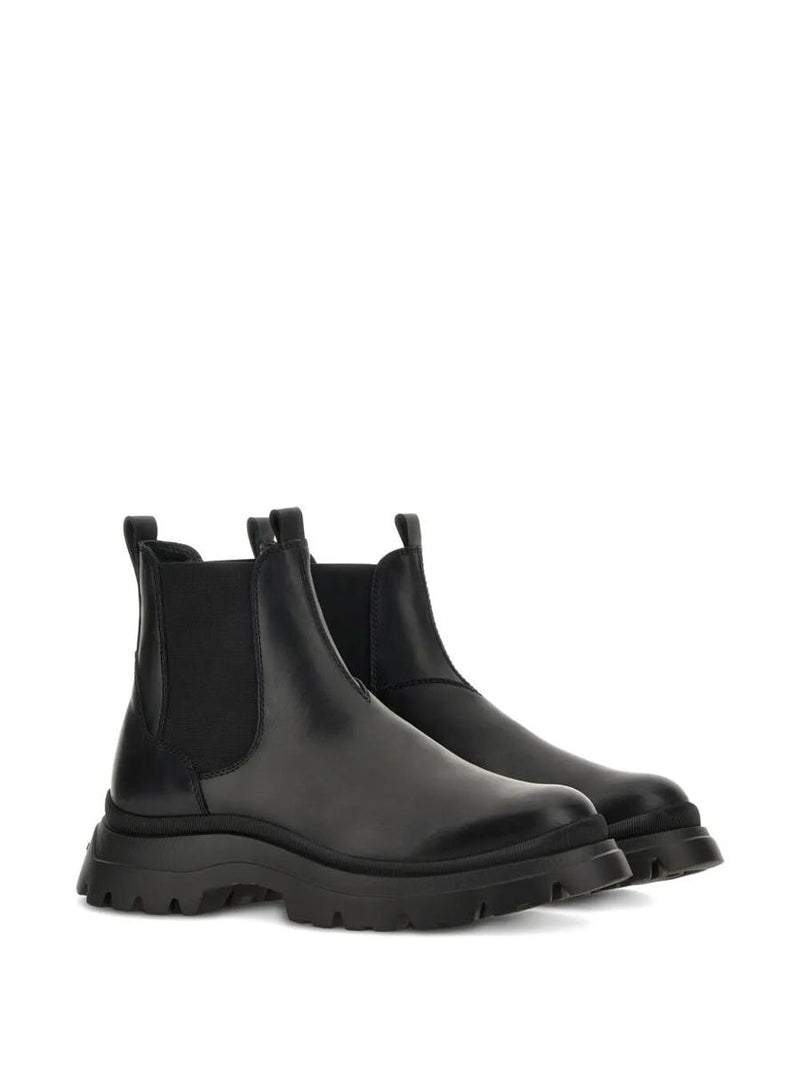 Hogan H692 Leather Chelsea Boots Shoes