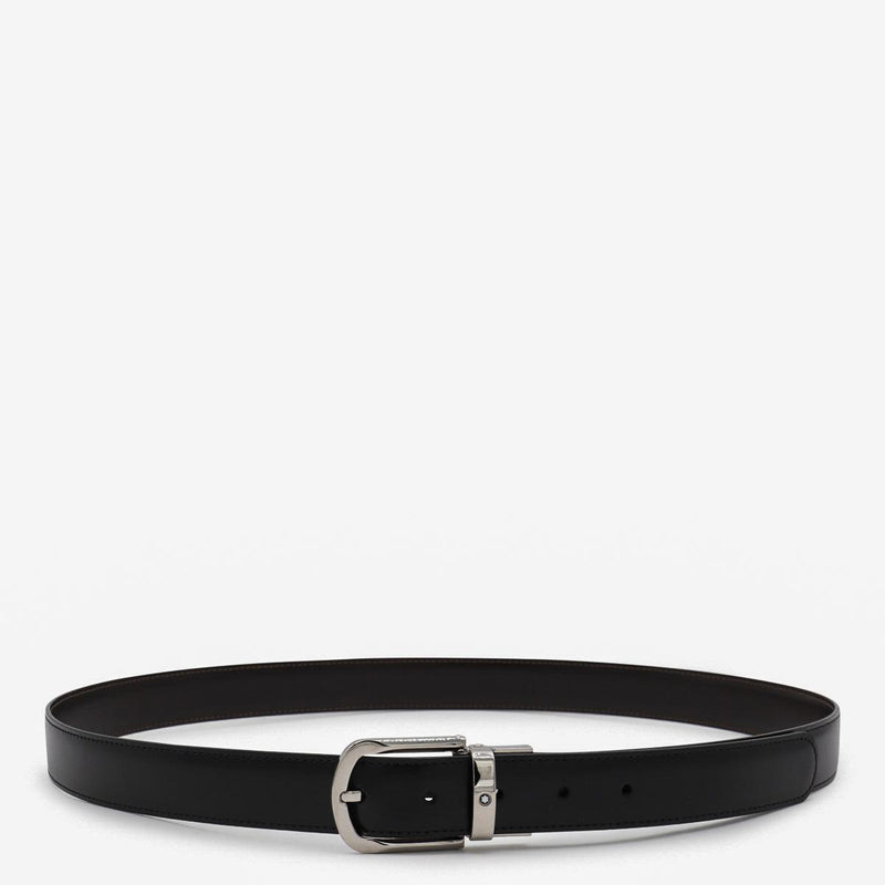 Montblanc Black Leather Belt