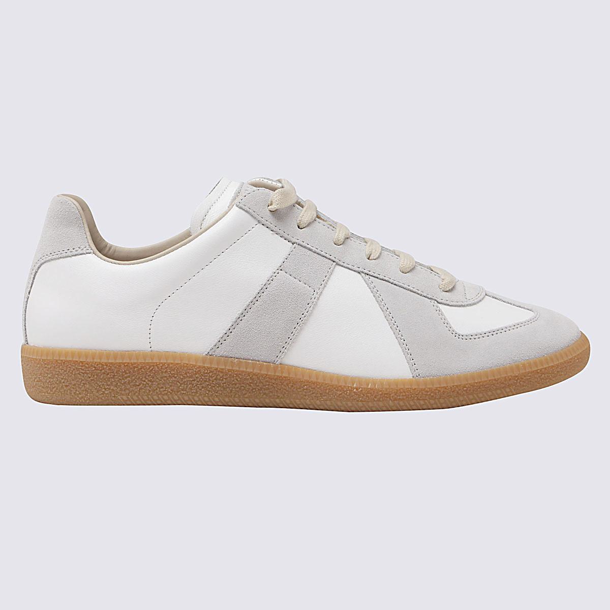 Maison Margiela White Leather Sneakers