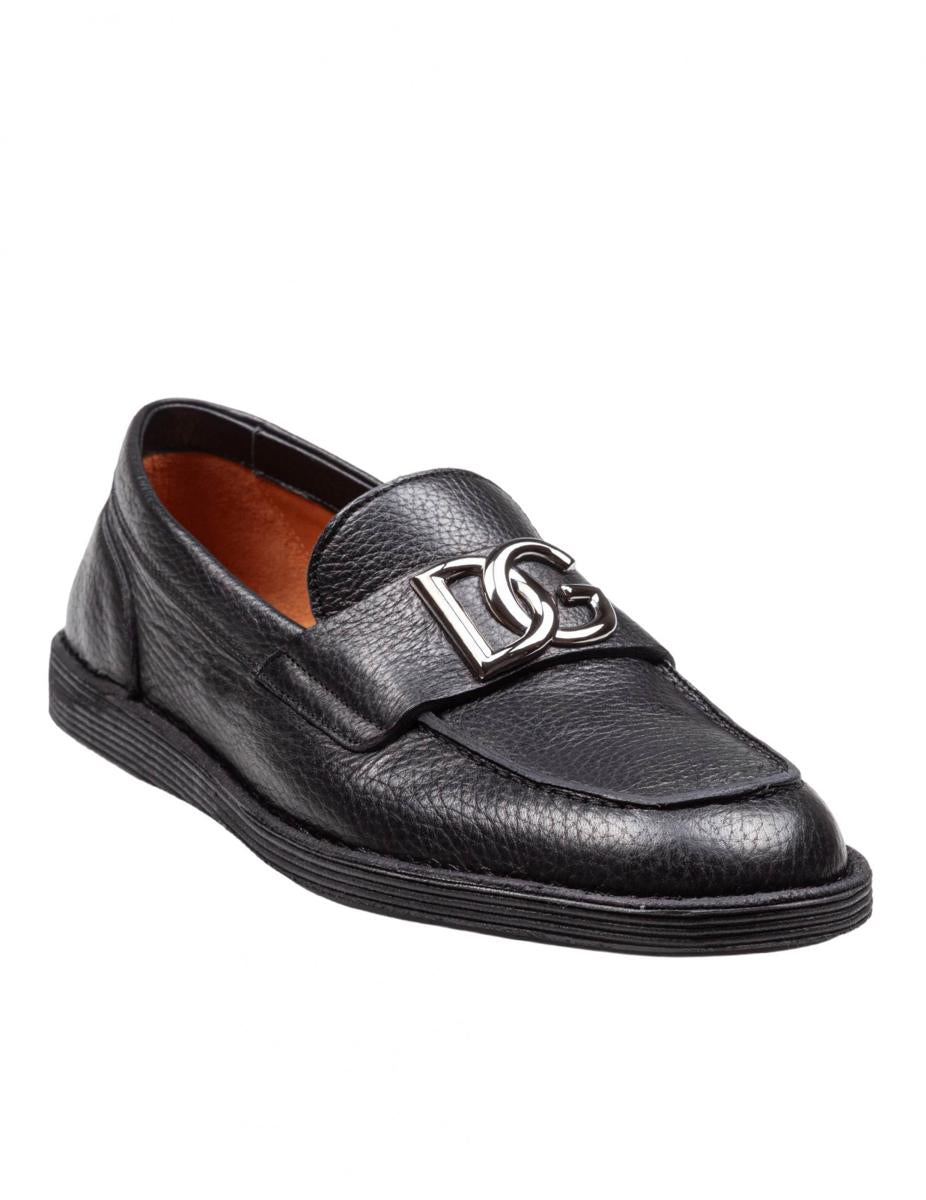 Dolce & Gabbana Leather Moccasin From The New Florio Line